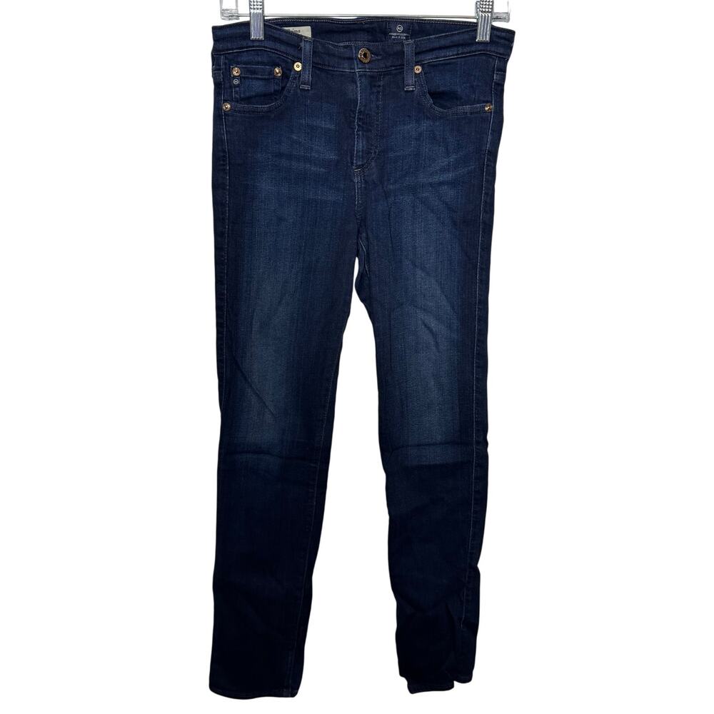 AG Adriano Goldschmied The Prima Jeans 27R‎ Mid Rise Cigarette Dark Wash Denim